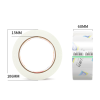 得力(deli) 高透明胶带 60mm*100y*50um(91.4m/卷) 单卷装 办公用品 30369