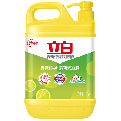 立白柠檬洗洁精1kg/瓶 (清新柠檬)果蔬清洗餐洗净 洗洁精 洗涤灵 快速去油