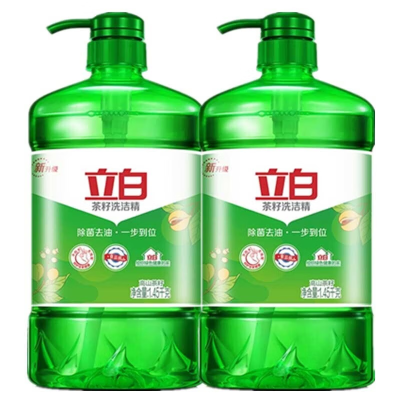 立白 茶籽洗洁精1.45kg*2瓶 去污洁净 99%除菌 轻松去油 不伤手 去除果蔬农残