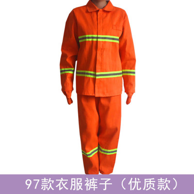 鑫盛耀 微型消防站阻燃战斗防火防护服隔热 全棉97式消防员衣服裤子