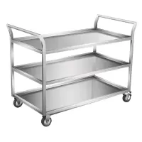 钰春鹏 不锈钢(三层款)置物架带轮移动款收碗车 950*500*950mm /1个
