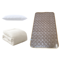 钰春鹏 枕芯被芯垫棉组合床品套件 枕芯*1;被芯*1;床垫*1 /1组