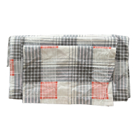 钰春鹏 白灰红条纹三件套 被套160*210cm床单160*210cm枕套48*74cm /1套