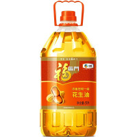 福临门食用油 浓香一级花生油 中粮出品 浓香压榨花生油5L