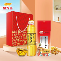 金龙鱼稻米油400ml+大米500g礼袋