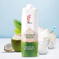 泰国进口if椰子水纯椰子水椰青水家庭装果汁饮料1L装