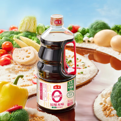 海天原酿本味1.54kg大桶装家用装生抽酱油炒菜凉拌蘸料[SF]