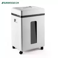 三木SUNWOODLH-911碎纸机 四级保密 8张 3*16mm 20L 20分钟 纸针卡、光盘(ZC)