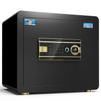 虎牌保险柜指纹密码保险箱全钢防盗可嵌入衣柜保密保管柜 博瑞系列 35cm 钢琴黑