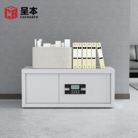 呈本CB-D6保密文件柜 电子密码锁 顶柜资料柜钢制带锁储物柜员工柜 防盗铁皮柜 灰白色