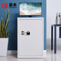 呈本CB-GZ8保密文件柜 M158国保指纹锁 主机保密柜钢制带锁储物柜员工柜 防盗铁皮柜 灰白色