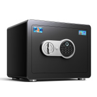 虎牌(tiger)保险柜指纹开启保险箱全钢防盗保管柜内置把手不突兀固定安装 博瑞J系列 25cm 钢琴黑