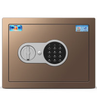 虎牌(tiger)保险柜电子密码保险箱全钢防盗保管柜内置把手不突兀固定安装 博瑞J系列 25cm 咖啡金