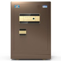 虎牌(tiger)保险柜国标认证保险箱60cm指纹密码wifi支持鸿蒙保密柜夹万 尊虎系列 咖啡金