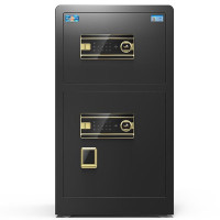 虎牌(tiger)保险柜双门指纹密码WIFI保险箱全钢防盗可入墙保管柜 博瑞系列 80cm 钢琴黑