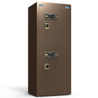 虎牌(tiger)保险柜指纹密码保管柜全钢防盗双门入墙保险箱博瑞系列 150cm 咖啡金