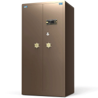 虎牌(tiger)保险柜电子密码保管柜全钢防盗对开门入墙保险箱博瑞系列 180cm 咖啡金