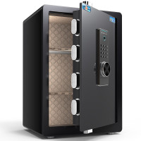 虎牌(tiger)保险柜保险箱指纹密码全钢防盗可入墙保密保管柜博越系列60cm黑色