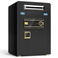 虎牌(tiger)保险柜电子密码保险箱投币保险柜全钢防盗可入墙保管柜博瑞系列60cm 钢琴黑