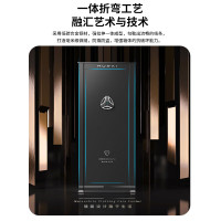 虎牌(tiger)保险柜家用办公大型指纹密码国标认证豪华高端防盗柜收纳皮革抽屉柜 150cm 天籁系列 星夜黑