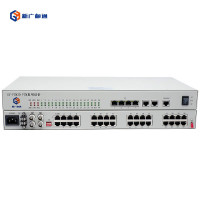 新广邮通GY-PCM3015P15M PCM复用设备,15路磁石+15路自动号,双E1可做E1线路备份,也支持ADM方式