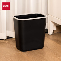 得力(deli)垃圾桶塑胶PG307黑(个)