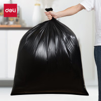 得力(deli)物业垃圾袋LQ508黑色100cm*120cm(50只/包)