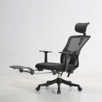西昊人体工学电脑椅 M39B-201/黑框黑网/单背/固定扶手/固定座/3级/PP脚/脚踏(张)