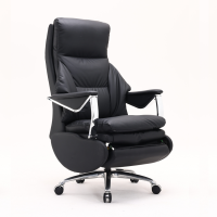 西昊人体工学电脑椅 L8C-101/黑色猫抓皮+西皮/联动扶手/4级/钢脚/重力自躺功能皮椅(张)