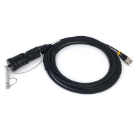 光御星洲 GY-YZ0203-J 野战光缆航空连接器 金属小头光缆转接头光缆组件 航空头转FC 单模2芯3米