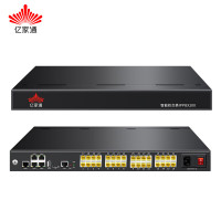亿家通SIP电话交换机PPBX200-32FXO VOIP网络通话录音IVR语音导航导地组网办公电话会议32外线