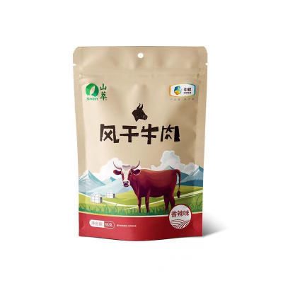 宫粮风干牛肉干内蒙古特产山萃牛肉干内蒙古风干肉干特产孕妇零食手真 原味88g1袋