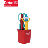德铂(Debo) 萨曼塔水果刀不锈钢瓜刨套装 5件套 DEP-683