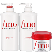 资生堂(SHISEIDO) 洗发水柔顺控油蓬松发护发烫染受损护理fino洗发乳日本进口 洗发水(三件装)