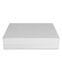 谋福 8261 白色工业吸油棉 吸油毡 吸油垫 吸污垫吸收材料 100片/箱 (白色款 尺寸:40cm*50cm*3mm