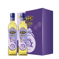 中粮 营养家 食用油 亚麻籽油(礼盒装)750ml*2 十二星座瓶 中粮福临门出品