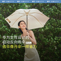 蕉下(beneunder)全自动雨伞三折加固折叠防回弹女士专用雨伞松雾
