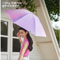 蕉下(beneunder)全自动雨伞三折加固折叠防回弹女士专用雨伞野瑰