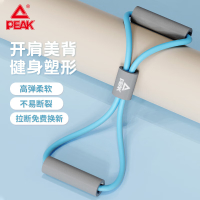 匹克(PEAK) 蓝色8字拉力器弹力带拉力绳 背部训练绳扩胸阻力带开肩颈拉伸带硅胶