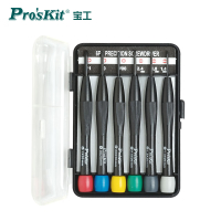 宝工(Pro'sKit)8PK-2061彩头螺丝刀套装钟表起子组精密套裝十字一字6支组