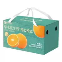 中粮 中秋食品礼盒草木花生活脐橙中秋食品礼盒 4.5kg 中秋食品礼盒