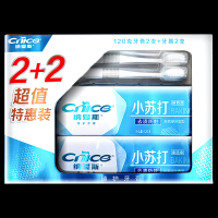 纳爱斯去牙渍牙膏套装礼盒家庭装企业团购福利 小苏打120g*2只+牙刷*2