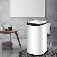 LISM智洁小黄鸭婴儿迷你洗衣机3.5kG小型带智能烘干杀菌除螨洗烘一体机家用白色+智能烘干+90°高温煮洗+洗烘一体