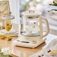 小熊(Bear)养生壶YSH-E15L7多功能家用煮茶壶办公室小型炖煮烧水壶 米色 1.5L