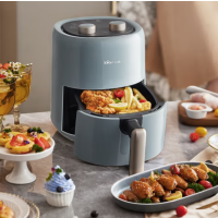 小熊(bear) 空气炸锅 家用多功能锅3L 微电脑触控电炸锅 微蒸汽空气烤可拆卸易清洗QZG-E12W5