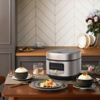 小熊(Bear)DFB-P30M3 电饭煲 电饭锅小3L家用1-4人金属机身配蒸笼微电脑智能预约定时煮饭器