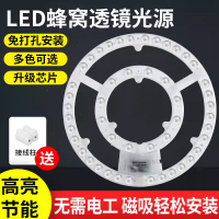 LISM led灯芯替换灯盘改造灯板超亮节能磁吸 光源圆形 家用 中性光/白光 24W*1只