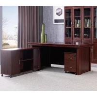 奥派克(AOPIK) 办公桌 W1800*D900*H760 原木配色 易搭配 老板桌