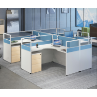 奥派克(AOPIK) 办公屏风 W1400*D1400*H1200 蓝色小清新款办公屏风