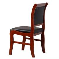 奥派克(AOPIK) 办公椅 W460*D550*H915 黑木配色 新中式 皮质办公椅